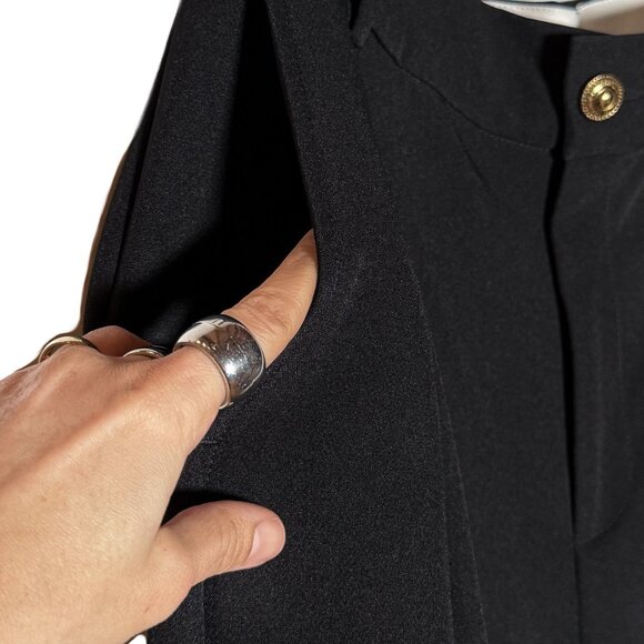 Versace Jeans Black Cady Stretch Trousers - Picture 5 of 10